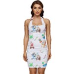 Bluey, Bluey merch, Bluey pattern, Bluey Bluey, bingo, Bluey design, bluey dog Sleeveless Wide Square Neckline Ruched Bodycon Dress Bluey, Bluey merch, Bluey pattern, Bluey Bluey, bingo, Bluey design, bluey dog Sleeveless Wide Square Neckline Ruched Bodycon Dress