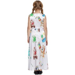 Kids  Satin Sleeveless Maxi Dress 