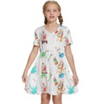 Bluey, Bluey merch, Bluey pattern, Bluey Bluey, bingo, Bluey design, bluey dog Kids Short Sleeve Tiered Mini Dress Bluey, Bluey merch, Bluey pattern, Bluey Bluey, bingo, Bluey design, bluey dog Kids Short Sleeve Tiered Mini Dress