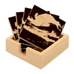 Ocean Sea Waves Bamboo Coaster Set
