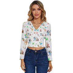 Long Sleeve V-Neck Top 