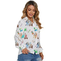 Women s Long Sleeve Button Up Shirt 
