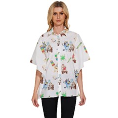 Women s Batwing Button Up Shirt 