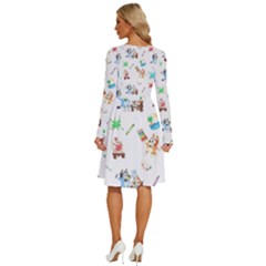 Long Sleeve Dress With Pocket 