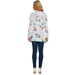 Long Sleeve Drawstring Hooded Top 