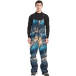 Ocean Sea Waves Men s Front Zip Ski And Snowboard Bib Pants