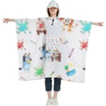 Bluey, Bluey merch, Bluey pattern, Bluey Bluey, bingo, Bluey design, bluey dog Women s Hooded Rain Ponchos Bluey, Bluey merch, Bluey pattern, Bluey Bluey, bingo, Bluey design, bluey dog Women s Hooded Rain Ponchos