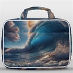 Ocean Sea Waves Travel Toiletry Bag With Hanging Hook