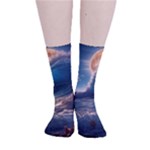 Ocean Sea Waves Smooth Crew Length Tube Socks