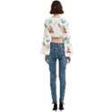 Trumpet Sleeve Cropped Top 