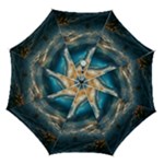Ocean Sea Waves Automatic Folding Umbrella with Case (Medium)