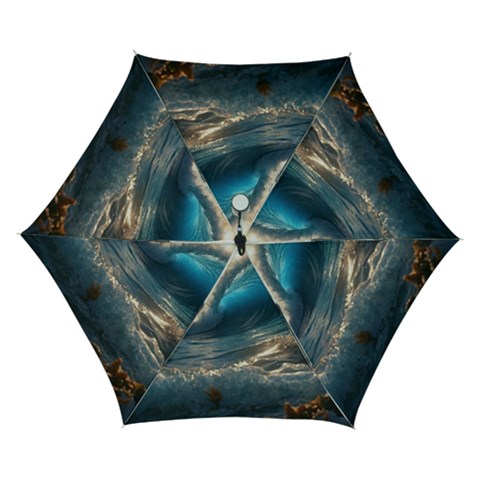 Ocean Sea Waves Automatic Folding Umbrella with Case (Small) from ArtsNow.com