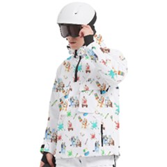 Men s Pullover Zip Ski and Snowboard Waterproof Breathable Jacket 
