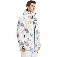Men s Multi Pockets Zip Ski and Snowboard Waterproof Breathable Jacket 