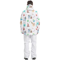 Men s Multi Pockets Zip Ski and Snowboard Waterproof Breathable Jacket 