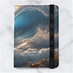 Ocean Sea Waves Microfiber PU Leather Passport Holder