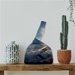 Ocean Sea Waves Japanese Wrist Knot Bag