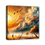 Nature Storm Painting Mini Canvas 6  x 6  (Stretched)