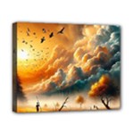 Nature Storm Painting Canvas 10  x 8  (Stretched)