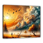 Nature Storm Painting Canvas 24  x 20  (Stretched)