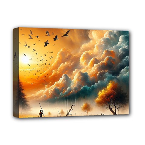 Nature Storm Painting Deluxe Canvas 16  x 12  (Stretched)  from ArtsNow.com