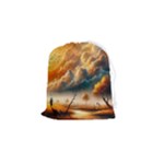 Nature Storm Painting Drawstring Pouch (Small)
