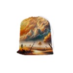Nature Storm Painting Drawstring Pouch (Medium)