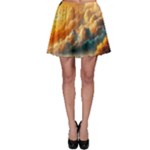 Nature Storm Painting Skater Skirt