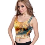 Nature Storm Painting Crop Top
