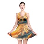 Nature Storm Painting Reversible Skater Dress