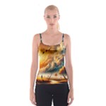 Nature Storm Painting Spaghetti Strap Top