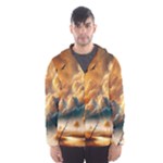 Nature Storm Painting Men s Hooded Windbreaker