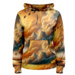 Nature Storm Painting Women s Pullover Hoodie