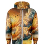 Nature Storm Painting Men s Zipper Hoodie