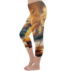 Capri Winter Leggings Back Capri Winter Leggings Back