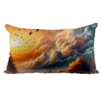 Nature Storm Painting 22 x14  Lumbar Throw Cushion Case (Two Sides)