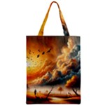 Nature Storm Painting Zipper Classic Tote Bag