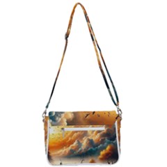 Shoulder Bag with Back Zipper 