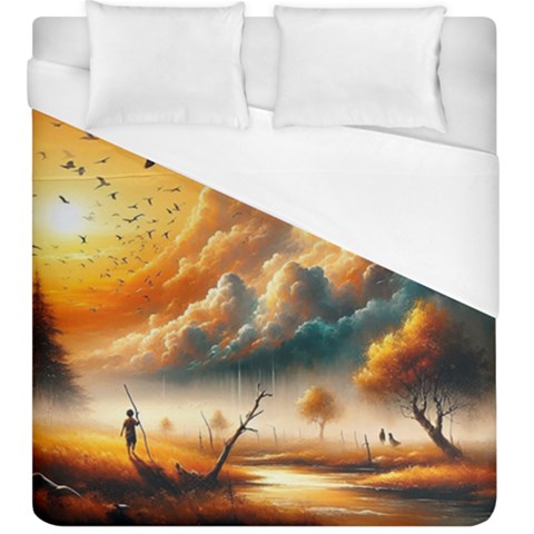 Nature Storm Painting Duvet Cover (King Size) from ArtsNow.com