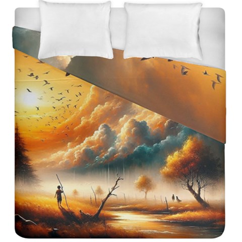 Nature Storm Painting Duvet Cover Double Side (King Size) from ArtsNow.com