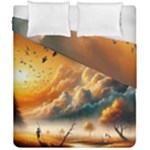 Nature Storm Painting Duvet Cover Double Side (California King Size)