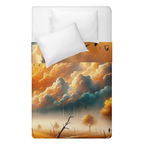 Nature Storm Painting Duvet Cover Double Side (Single Size) from ArtsNow.com