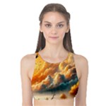 Nature Storm Painting Tank Bikini Top