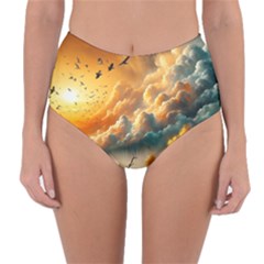 Reversible High-Waist Bikini Bottoms 