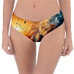 Nature Storm Painting Reversible Classic Bikini Bottoms