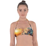 Nature Storm Painting Tie Back Bikini Top
