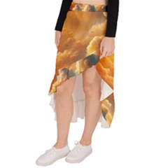 Asymmetrical Ruffle Hem Skirt  