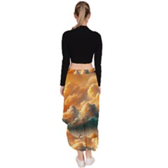 Asymmetrical Ruffle Hem Skirt  