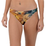 Nature Storm Painting Band Bikini Bottoms