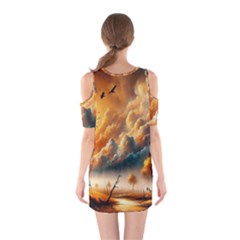 Shoulder Cutout One Piece Dress 